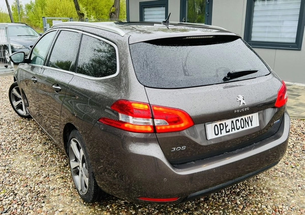 Peugeot 308 cena 38300 przebieg: 177000, rok produkcji 2015 z Ostrołęka małe 529